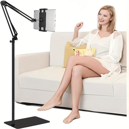 Floor Stand Tablet/Mobile Phone Stand Angle Height Adjustable