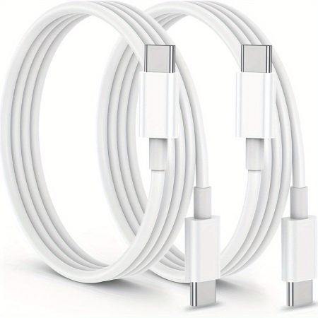 [Fast Charging Cable] 2pcs Fast USB C to USB C Charging Cable | 3/6/10ft Long Type C to Type C Cord Compatible for iPhone 15/15 Pro/15 Pro Max/15 Plus/iPad Pro/ Air5/ MacBook/Samsung S22/S21/S20 Ultra