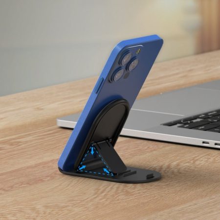 1pc Universal Adjustable Folding Phone Stand Pearl White Black Portable Foldable Phone Holder, Suitable for All Phones.