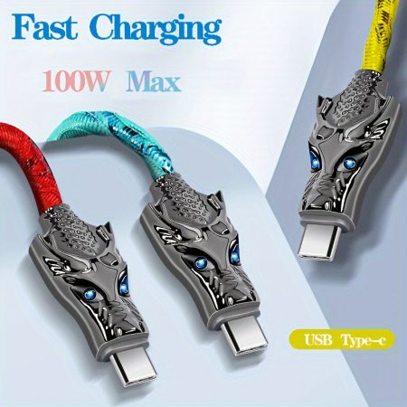 [USB-C Charger Cable] Fast Charging USB Type-C Charger Cable with 100W Max Power Delivery, 39.37"/78.74" Length, 2.5m/3m Options, High-Speed Data Transmission for Samsung, Xiaomi, OPPO, Vivo - Durable & Stylish Design, Charging Cable for Phone, Phone Char